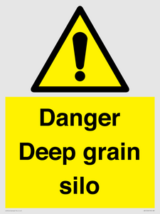 Danger Deep grain silo
